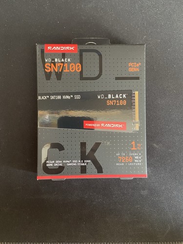 Black sn7100 nvme ssd - 1, tb