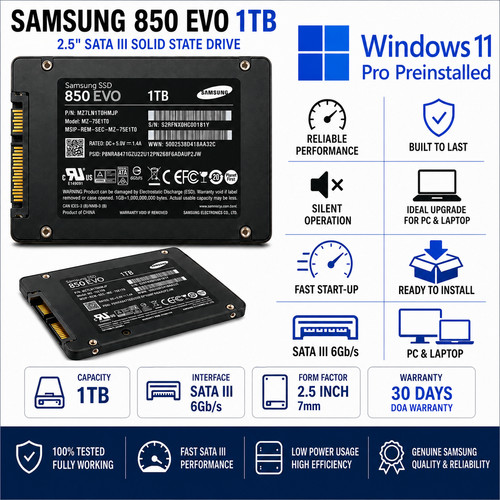Ssd samsung 850 evo 1tb - ssd,