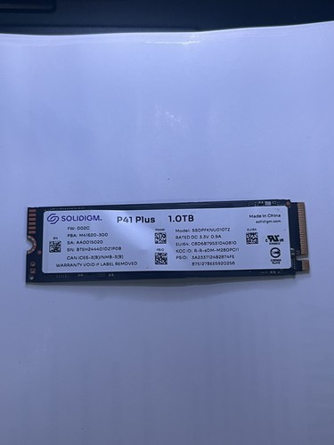 Solidigm p41 plus 1tb nvme - solidigm,